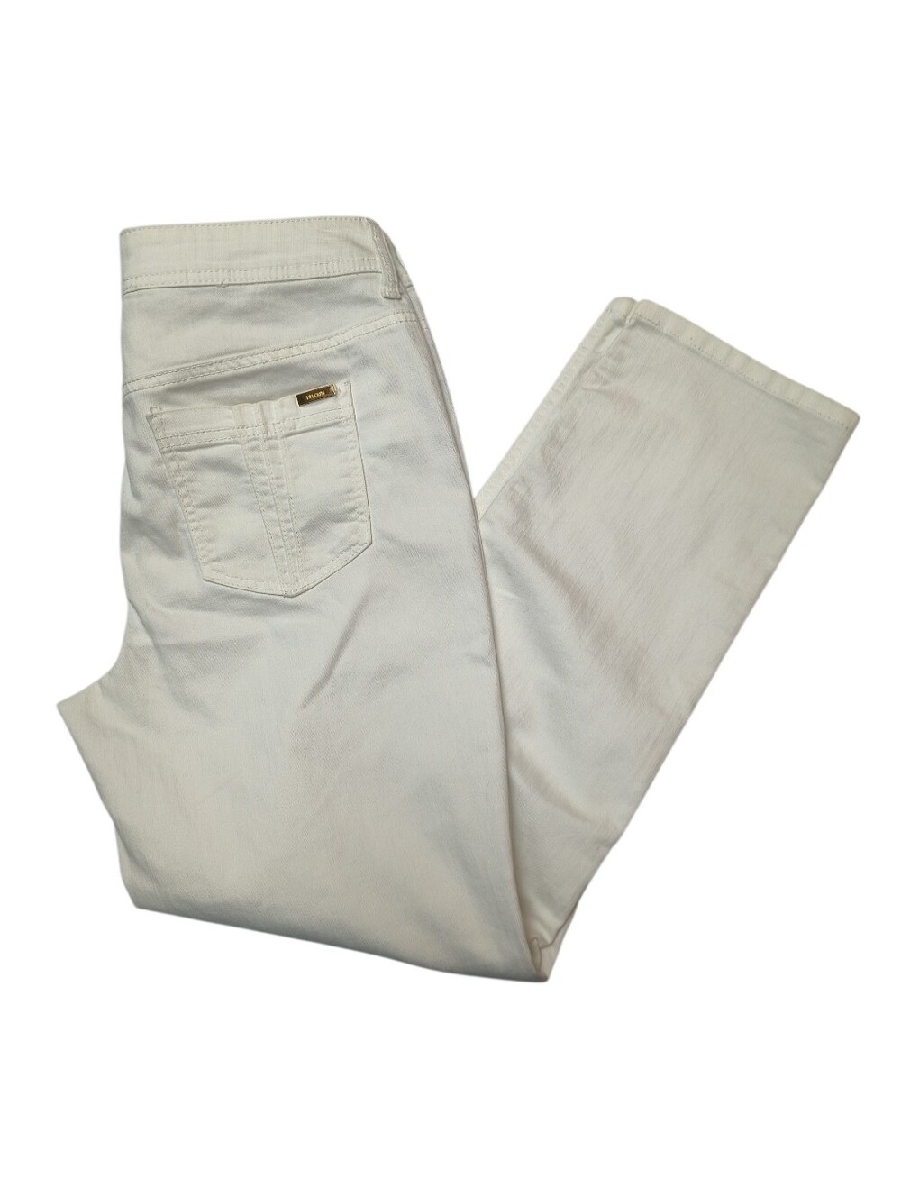 Chico's SO Slimming White Straight-Leg Ankle Jeans Size 1 (US Size 8-10)